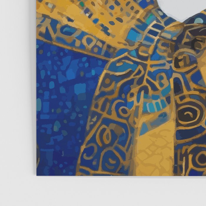 Klimt Tuxedo Cat with Golden Eyes Poster Gallery Image 3