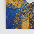 Klimt Tuxedo Cat with Golden Eyes Poster Gallery Image 3