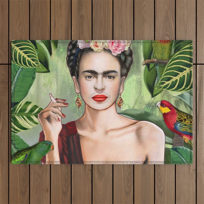Frida con Amigos Outdoor Rug Gallery Image 1