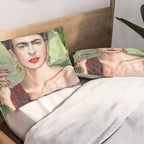 Frida con Amigos Pillow Sham Gallery Image 2