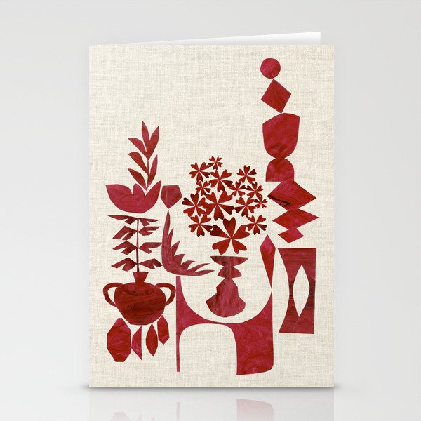 Crimson Window Sill Stationery Card Gallery Image 2