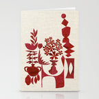 Crimson Window Sill Stationery Card Gallery Image 2