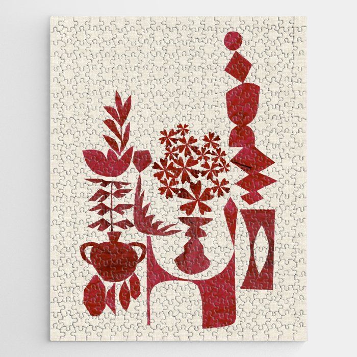 Crimson Window Sill Jigsaw Puzzle Gallery Image 1