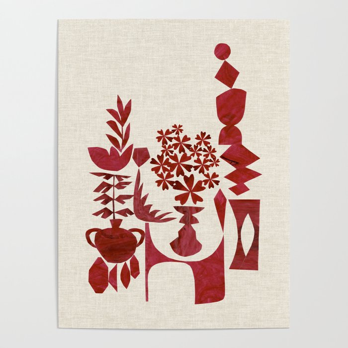 Crimson Window Sill Poster Gallery Image 1