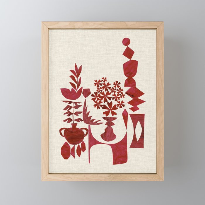 Crimson Window Sill Mini Art Print Gallery Image 1