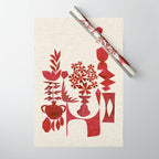 Crimson Window Sill Wrapping Paper Gallery Image 1