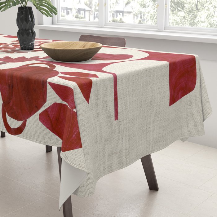 Crimson Window Sill Tablecloth Gallery Image 3