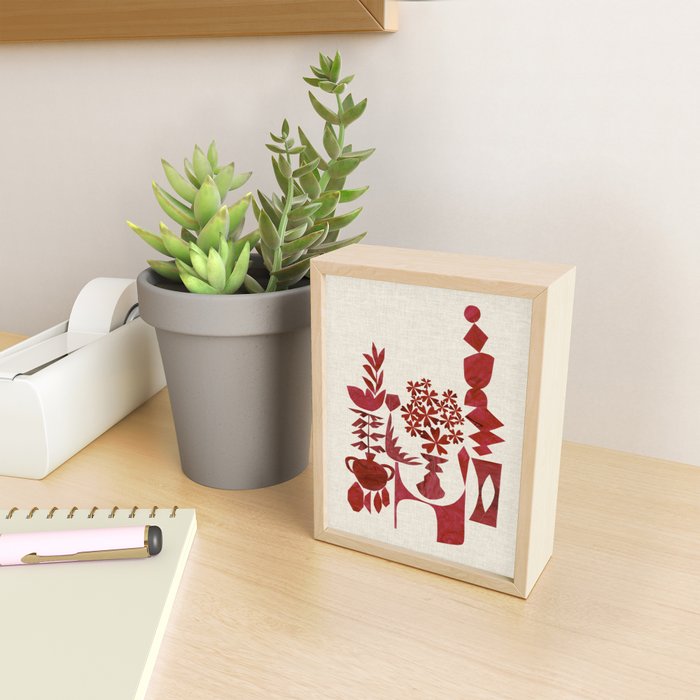Crimson Window Sill Mini Art Print Gallery Image 2