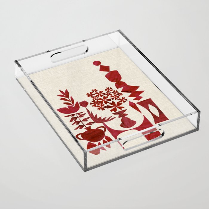 Crimson Window Sill Acrylic Tray Gallery Image 1
