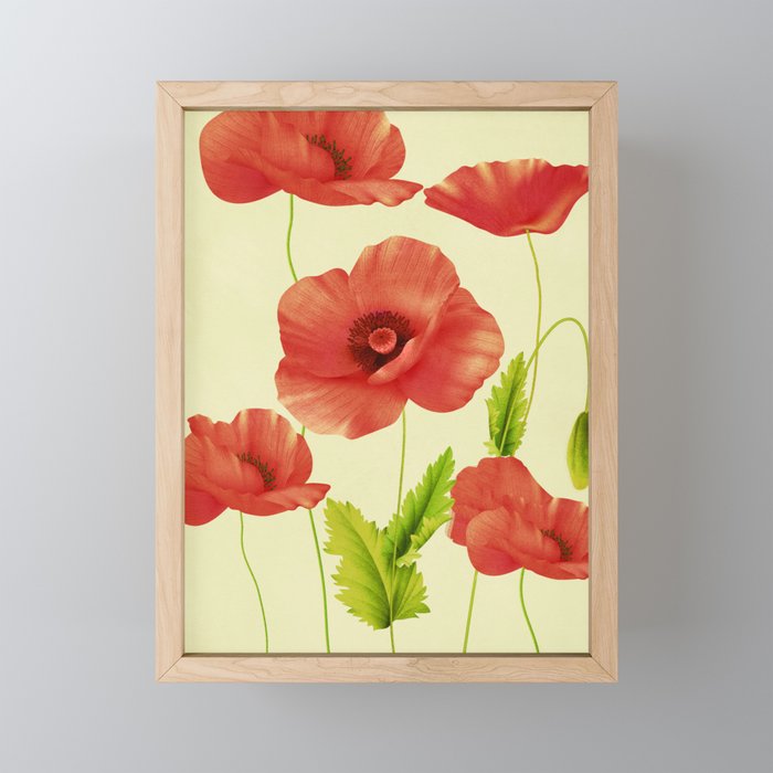Red Poppies 3 Mini Art Print Gallery Image 1