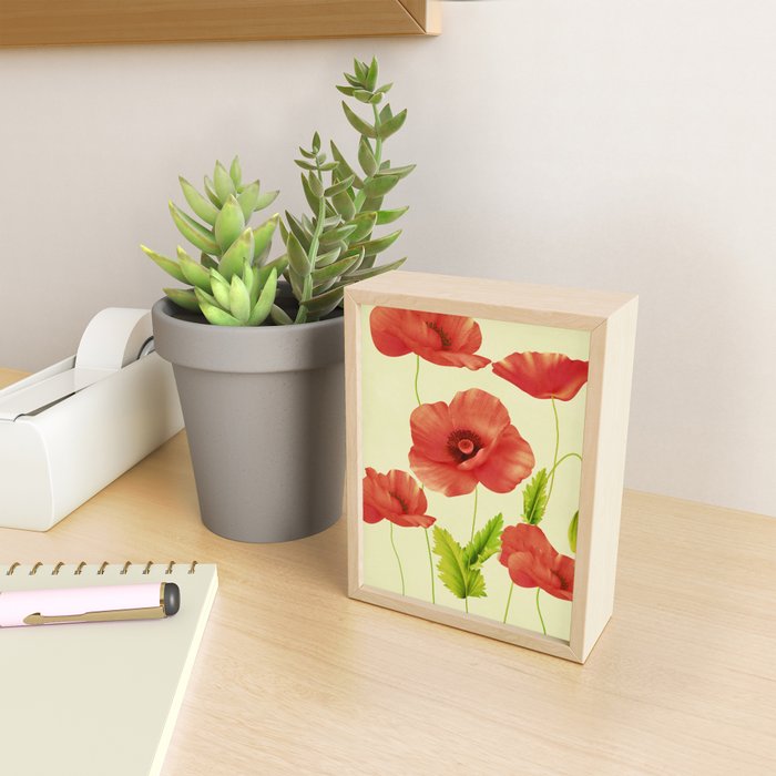 Red Poppies 3 Mini Art Print Gallery Image 2