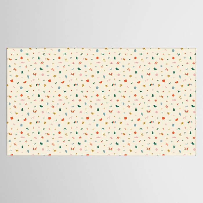 Retro abstract christmas decoration pattern Tablecloth Gallery Image 2
