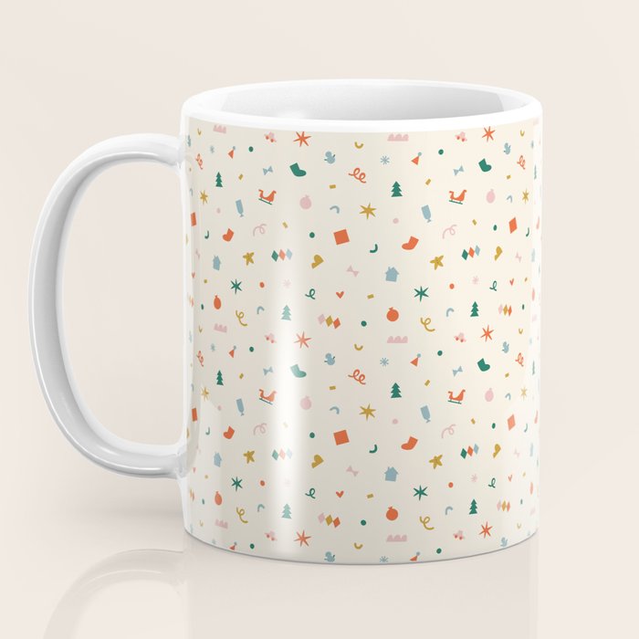 Retro abstract christmas decoration pattern Coffee Mug Gallery Image 3