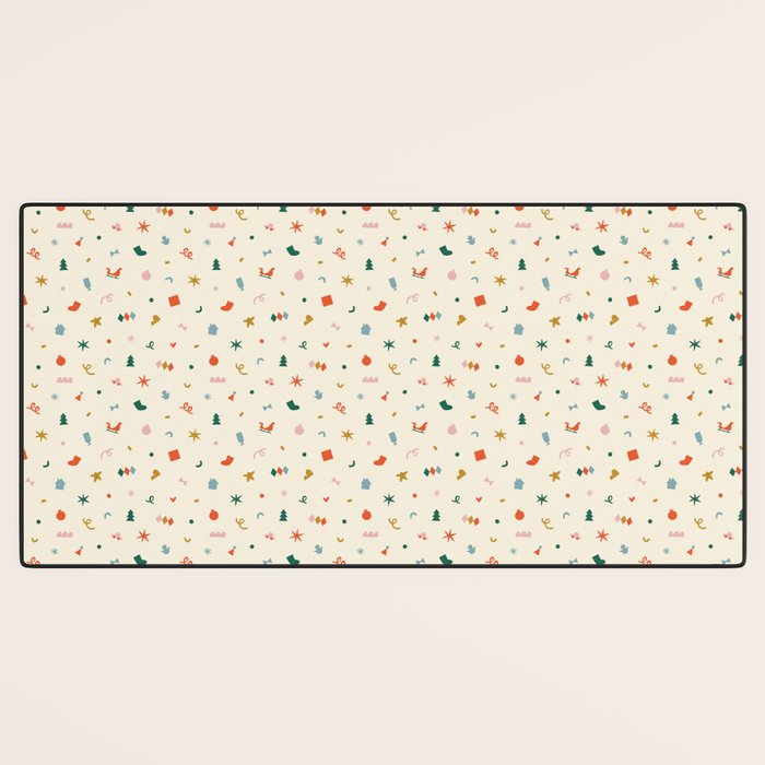 Retro abstract christmas decoration pattern Desk Mat Gallery Image 3