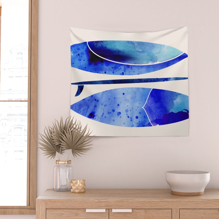 Indigo Surfboards Wall Tapestry Gallery Image 2