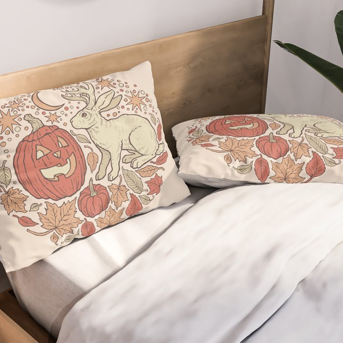Halloween Friends | Autumn Palette Pillow Sham Gallery Image 2