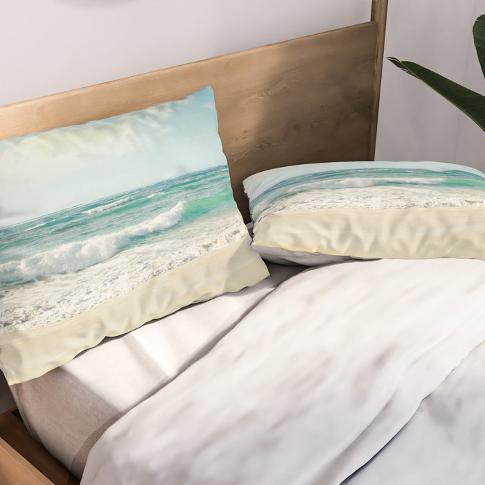 beach love tropical island paradise Pillow Sham Gallery Image 2