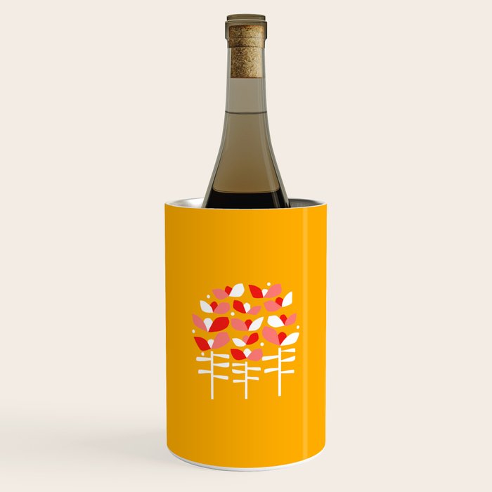 Florals Looking Up - Yellow Wine Chiller Gallery Image 1