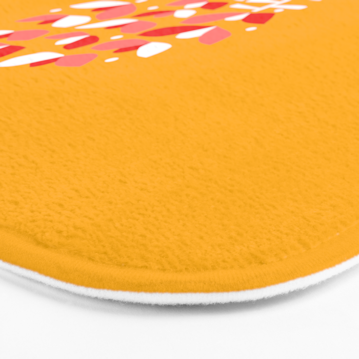 Florals Looking Up - Yellow Bath Mat Gallery Image 3