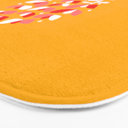 Florals Looking Up - Yellow Bath Mat Gallery Image 3
