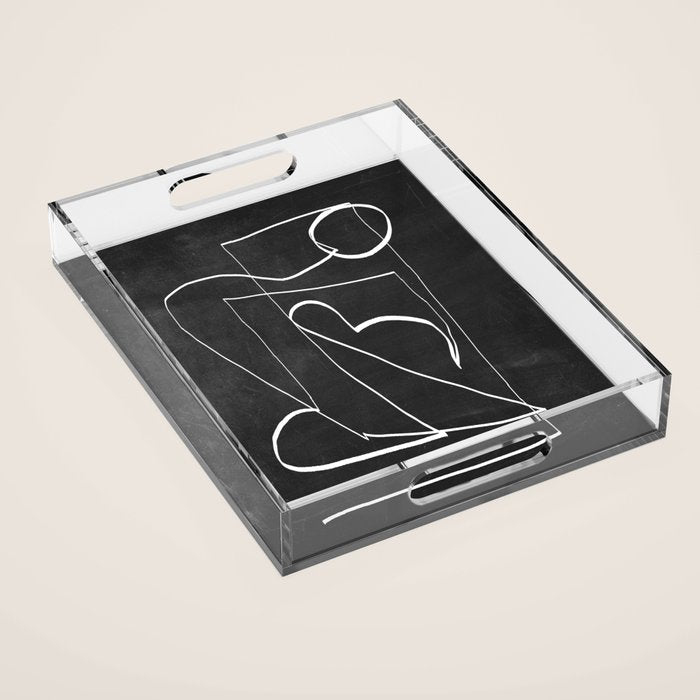 Abstract line art 93 Acrylic Tray Gallery Image 1