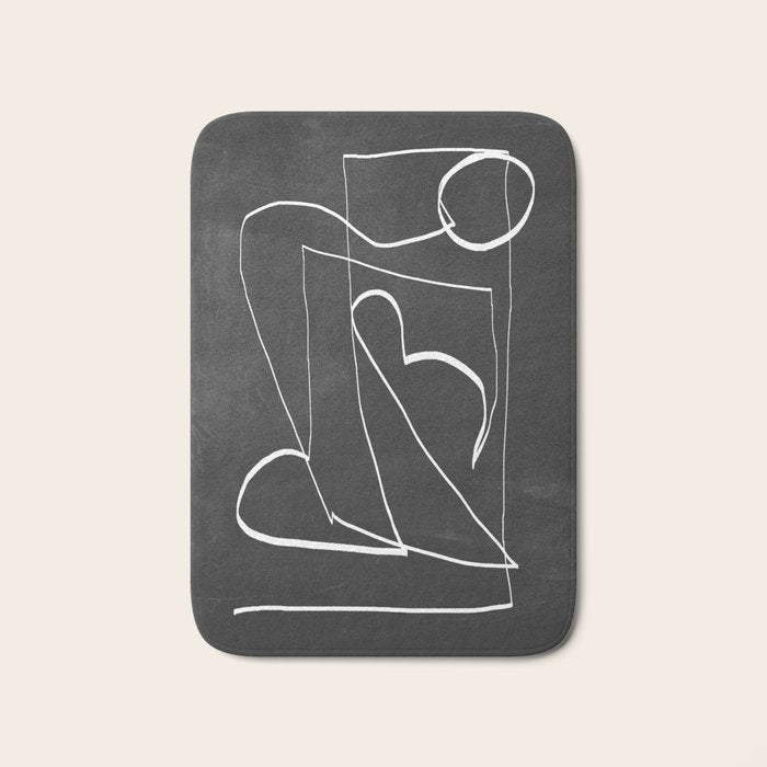 Abstract line art 93 Bath Mat Gallery Image 1