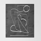 Abstract line art 93 Throw Blanket Gallery Image 2