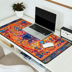 Saffron Elegance: Timeless Berber Atlas Moroccan Aesthetics Desk Mat Gallery Image 2