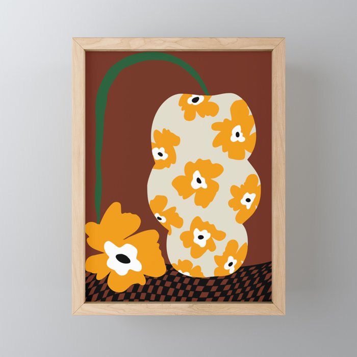 Blooms & Pottery Mini Art Print Gallery Image 1