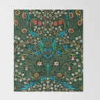 Tulips by William Morris Throw Blanket Gallery Image 2