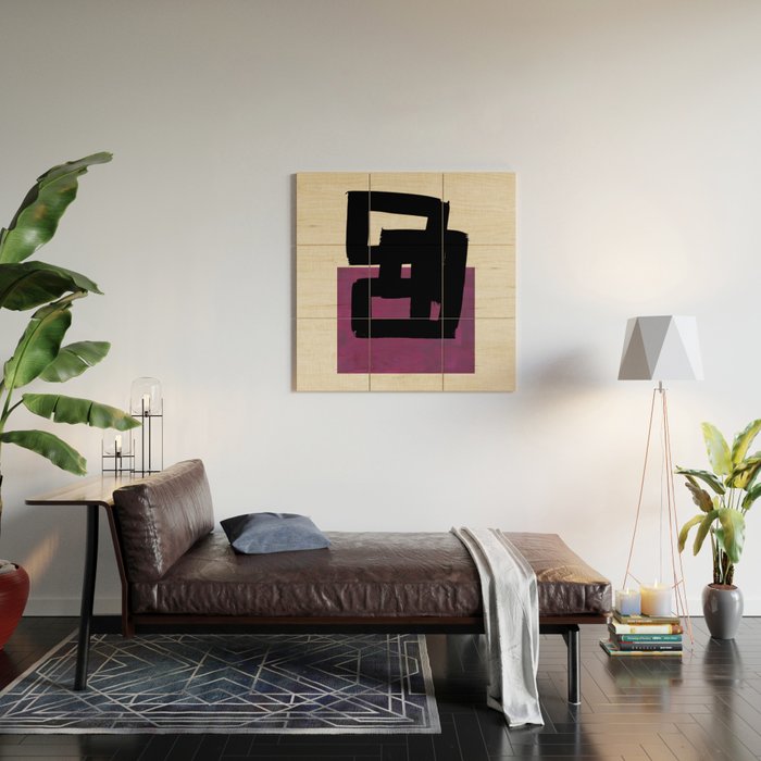 Square Grape Wood Wall Art Gallery Image 2