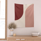 Modern Minimal Arch Abstract LXXXV Wall Tapestry Gallery Image 2