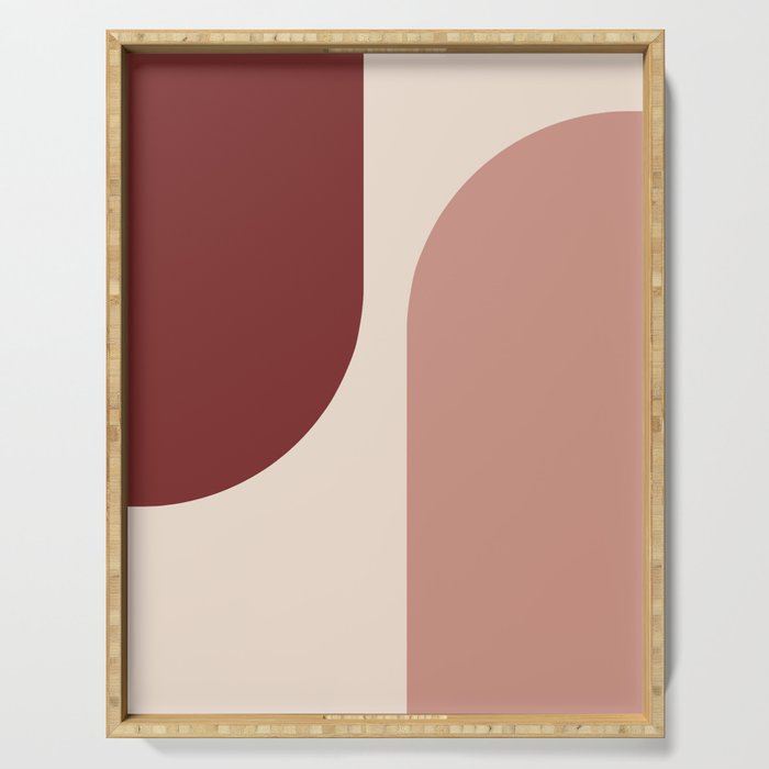 Modern Minimal Arch Abstract LXXXV Serving Tray Gallery Image 1