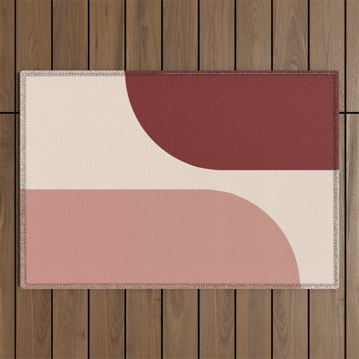 Modern Minimal Arch Abstract LXXXV Outdoor Rug Gallery Image 1