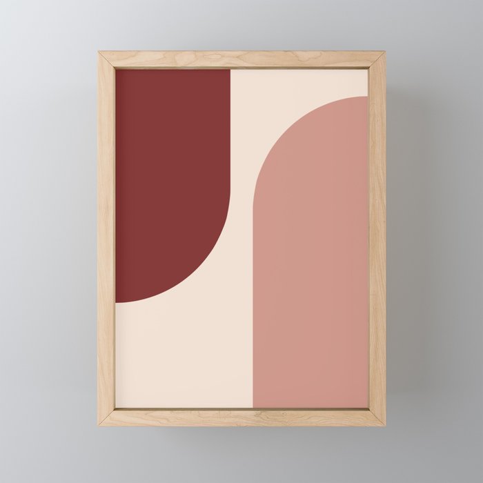 Modern Minimal Arch Abstract LXXXV Mini Art Print Gallery Image 1