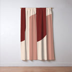 Modern Minimal Arch Abstract LXXXV Window Curtain Gallery Image 3