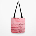 Library Card 23322 Pink Tote Bag Gallery Image 2