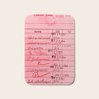 Library Card 23322 Pink Bath Mat Gallery Image 1