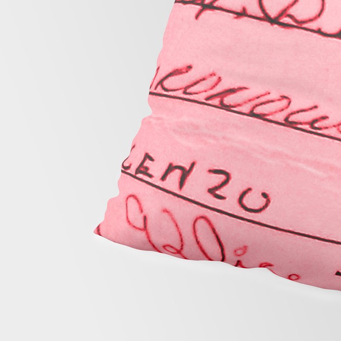 Library Card 23322 Pink Pillow Sham Gallery Image 4