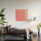 Library Card 23322 Pink Wood Wall Art Gallery Image 2