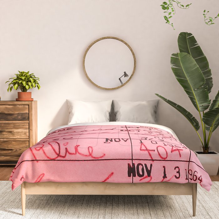 Library Card 23322 Pink Comforter Gallery Image 3