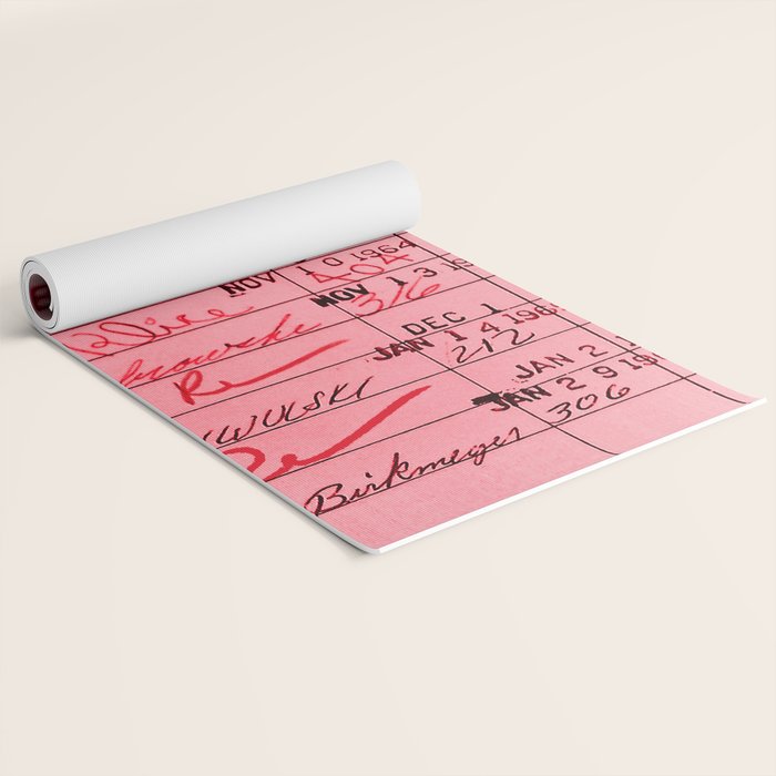 Library Card 23322 Pink Yoga Mat Gallery Image 2