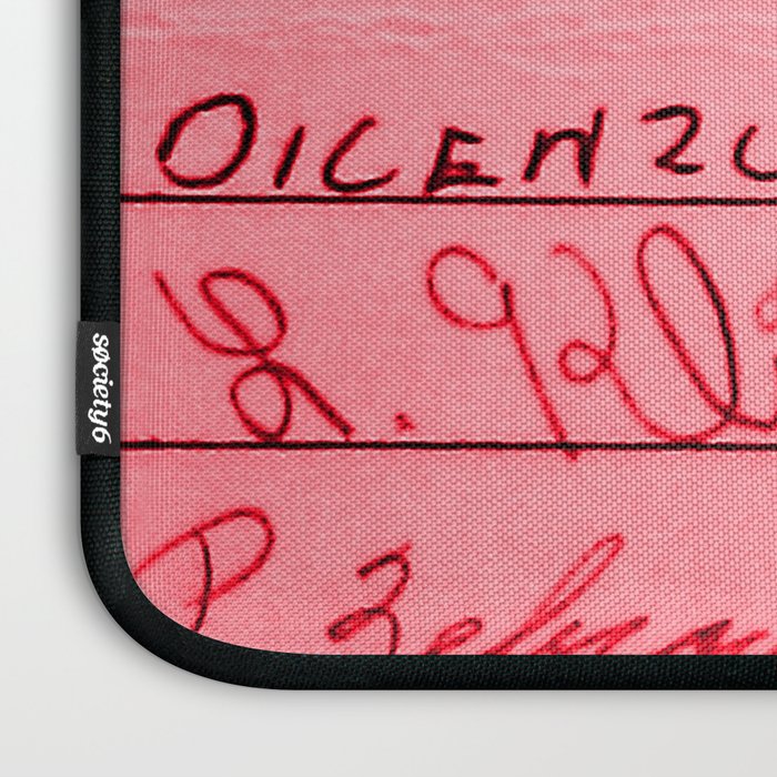 Library Card 23322 Pink Laptop Sleeve Gallery Image 3