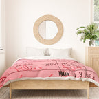 Library Card 23322 Pink Duvet Cover Gallery Image 3