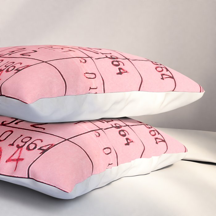 Library Card 23322 Pink Pillow Sham Gallery Image 3