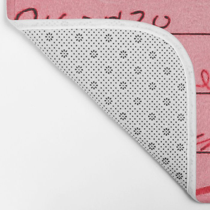 Library Card 23322 Pink Bath Mat Gallery Image 2