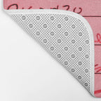 Library Card 23322 Pink Bath Mat Gallery Image 2