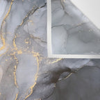 Calm but Dramatic Light Monochromatic Black & Grey Abstract Wall Tapestry Gallery Image 3