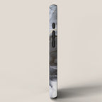 Calm but Dramatic Light Monochromatic Black & Grey Abstract iPhone Case Gallery Image 2
