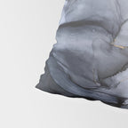 Calm but Dramatic Light Monochromatic Black & Grey Abstract Pillow Sham Gallery Image 4